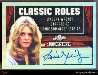 2019 Pop Century Metal Classic Roles Crlw1 Lindsay Wagner Autograph Auto
