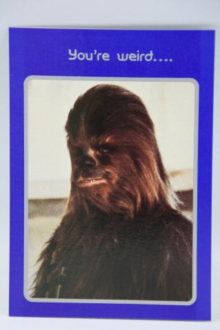 Star Wars Vintage Greeting Card Chewbacca You 