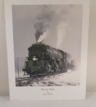 Missabe Might 2009 Railroad Train Art Print By Larry Fisher 24 " X 18 1/2 "