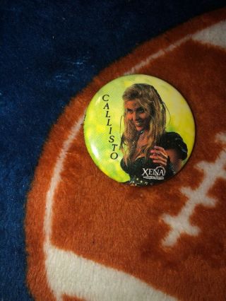 Set Of 5 Xena Warrior Princess Vintage Buttons - Xena For President/Xena 2000 5