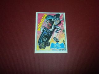 Batman Trading Card 40b Blue Bat Topps 1966