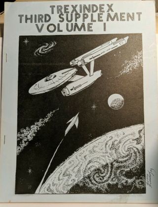 Trexindex Third Supplement Vol 1 Rogow 1984 Encyclopedia Of Star Trek Fanzines