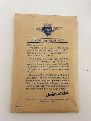 Vintage British Airways Junior Jet Club Kit