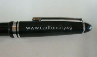 Carlton City Hotel Singapore - Black & Silver Souvenir Pen - Black Ink - 2019 3