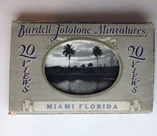 Bardell Fototone Miniatures Miami Florida 1922 - 20 Vintage Photographs