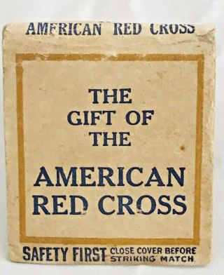 Antique The Gift of the American Red Cross Matchbook 1900 ' s 2