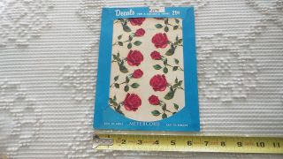 Vintage Meyercord Water Decals,  Red Roses X557 - B