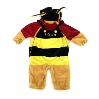Disney Store Winnie The Pooh Bee Infant Costume Size 6 - 12 Months One Piece