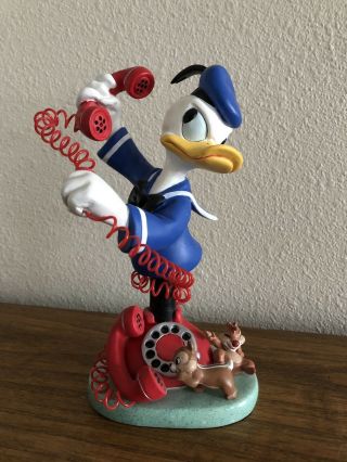 Disney Showcase Donald Duck " All Tangled Up W/ Chip&dale " - Numbered - Nib