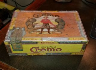 CREMO 5 cent Cigar wooden box vintage tobacco YORK COUNTY RED LION PA 2