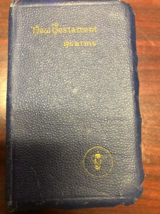 Wwii Testament & Psalms World War 2 Soldier’s Prayer Book Bible Vintage