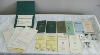 Vintage Martin Family Documents School Pta / Health / Passports Germany