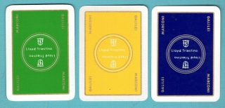 Single Swap Playing Cards Steamship Ads Lloyd Triestino Marconi Galilei Vintage