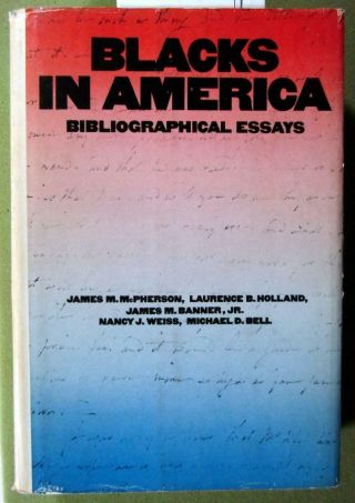 1971 Black History Bibliography – “blacks In America” – Bibliographical Essays
