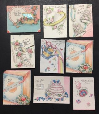 x20 Vintage Wedding Bridal Shower Gift Cards 1944 Cute Mini,  Party Napkin 2
