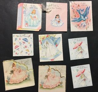 x20 Vintage Wedding Bridal Shower Gift Cards 1944 Cute Mini,  Party Napkin 5