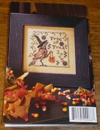 Blackbird Designs TRIX OR TREAT counted cross stitch booklet OOP HTF 3