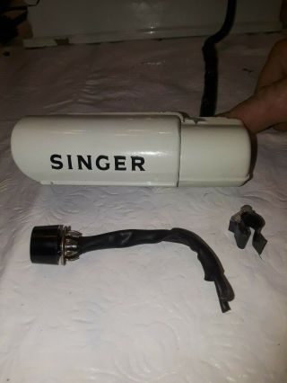 Singer 221k Sewing Machine White Light Assembly On/off Switch 87064 Vtg