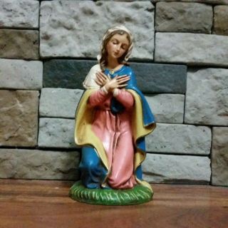 Vtg Fontanini Nativity Madonna Virgin Mary - Paper Mache 12 " Figure Set - Italy