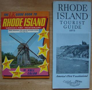 1973 Rhode Island Tourist Guide Booklet And 1970 Lk Guide Book