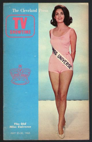 1964 Miss Universe Corinna Tsopei Greece 1965 Tv Showtime Guide Alan Sherman