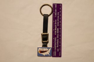 Vintage Wooster Ohio Advertising Keychain/ Watch Fob 1975