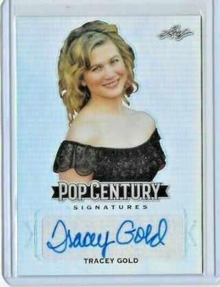 2019 Tracey Gold Leaf Metal Pop Century Silver Auto Base