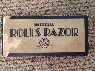 Vintage 1930’s Chrome Rolls Razor Imperial 2 - Box & Papers - Made In England