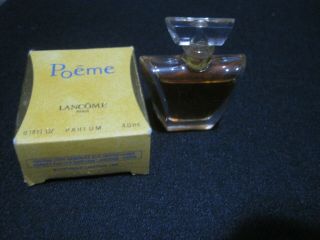 Lancome Poeme Parfum 0.  14 Oz 3/4 Full