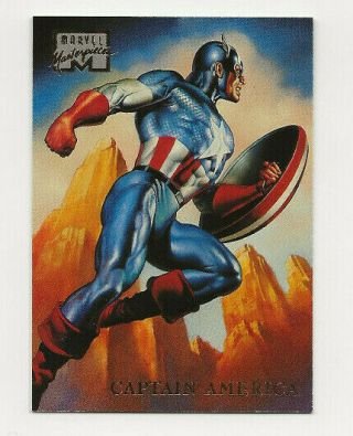 Captain America 7 1996 Marvel Masterpieces Trading Card Skybox