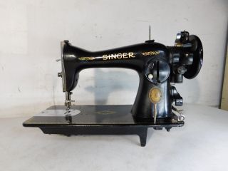 c1950 Vintage Singer Electric Sewing Machine Head 15 - 91? Quebec Canada JC797919 4