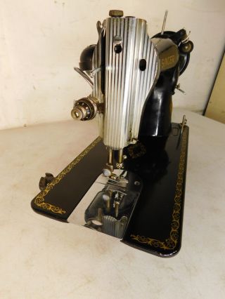 c1950 Vintage Singer Electric Sewing Machine Head 15 - 91? Quebec Canada JC797919 8