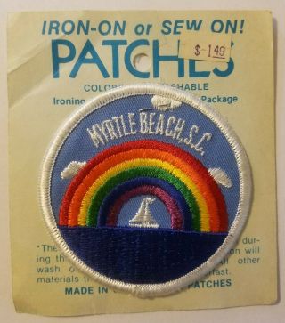Vintage Myrtle Beach Sc Embroidered Patch