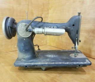 Vintage Singer Sewing Machine 1927 Model Ab717637 -