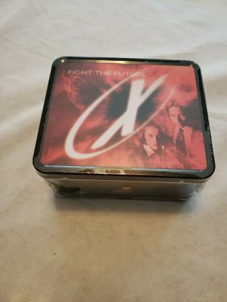 X - Files 1998 Fight The Future Movie Metal Lunch Box In Sw