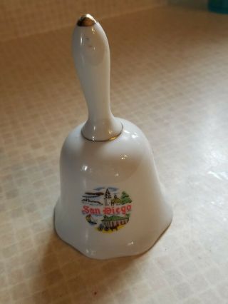 Vintage San Diego Souvenir Ceramic Bell
