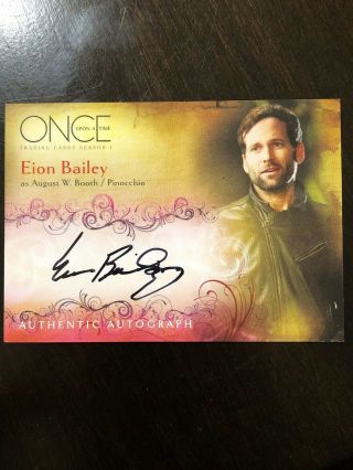 Eion Bailey As Pinocchio Once Upon A Time Season 1 Autograph Card Auto A5