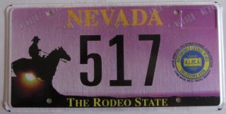 Nevada 2013 Alpca 59th Annual Convention Souvenir License Plate 517