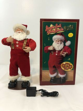 Vintage 1998 Jingle Bell Rock Santa Animated Dancing Musical Santa Christmas