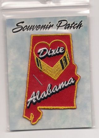 State Of Alabama Souvenir Patch Dixie