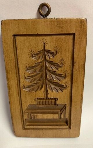 Springerle Speculaas Butter Cookie Paper Print Stamp Press Mold Christmas Tree