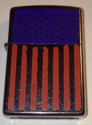 Vintage Zippo American Flag Lighter