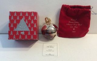 1999 Wallace Annual Silver Plate Bell Christmas Ornament