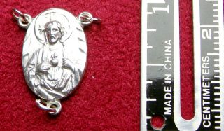 Catholic Nuns Rare Vintage French Sterling Catholic Scapular Centerpiece Medal
