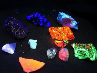 1 Lb Fluorescent Mineral Rock Crystal Franklin And More Box