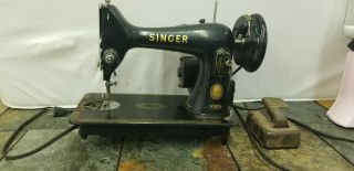 Vintage Singer Sewing Machine 99k Portable Electric With Foot Control