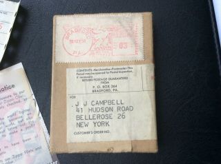 Zippo Repair Box With Paperwork.  May 27,  1955,  Bradford. 3