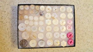 Sewing Buttons - Mother Of Pearl,  Abalone - And Dyed Shell