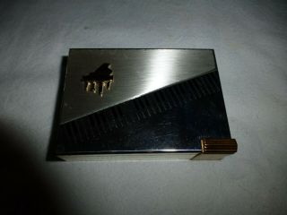 Vintage Compact - Powder & Lipstick - Music Box - Piano Look - Volupte - Has Powder
