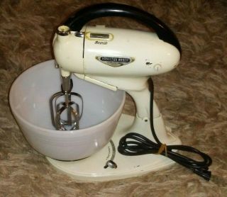 Retro Vintage Hamilton Beach Model G Stand Mixer With One Bowl & Beaters